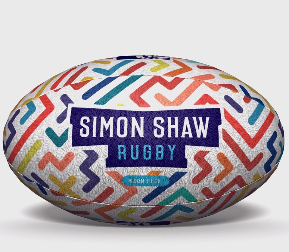 Rugby Ball Neon Flex - Size 3- Ultimate Rugby Balls By Simon Shaw